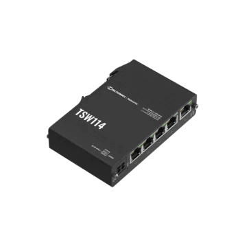 Gigabit Ethernet switch za montažu na DIN šinu TSW114, Teltonika